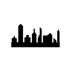 Fototapeta premium Modern City skyline vector icon background
