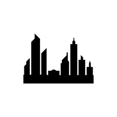 Fototapeta premium Modern City skyline vector icon background