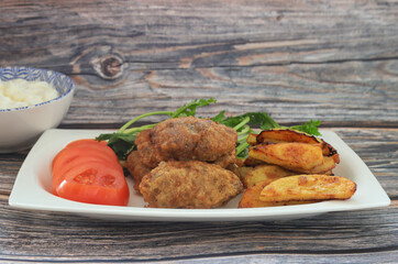 Traditional Turkish food; Turkish meatball, Turkish name; (Female leg meatballs)