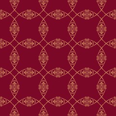 background in red tones, seamless pattern with contour lines. The print is designed for printing on paper, textiles, ceramics, for stylish gift packaging.