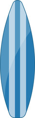 Surfboard clipart design illustration