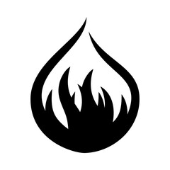 Black solid icon for Warning