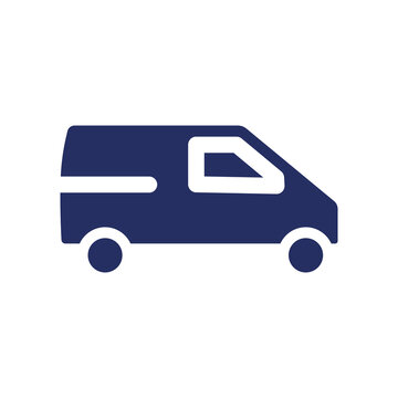 recommend clip art: Delivery van black glyph ui icon. Courier service. Parcels transportation. User interface design. Silhouette symbol on white space. Solid pictogram for web, mobile. Isolated vector illustration