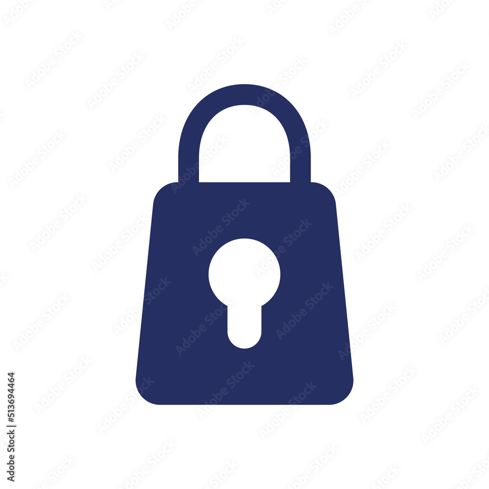 Poster lock black glyph ui icon. cybersecurity. privacy. password and login. user interface design. silhoue