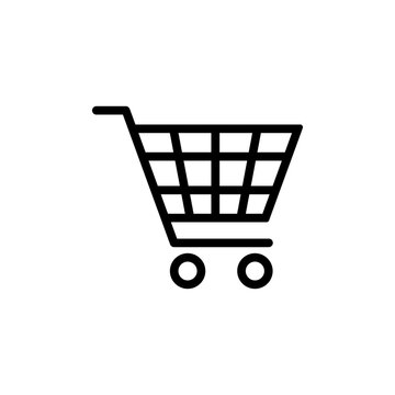 Shopping cart simple icon