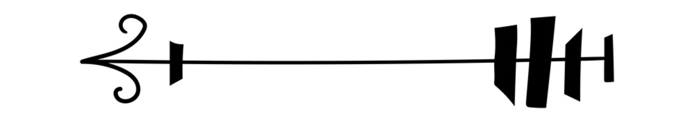 Hand Drawn Decorative Arrow. Vector illustration