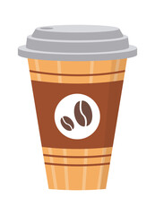 Cup of coffee. Vector illustration