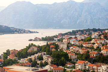 Naklejka na ściany i meble The bay of the city of Kotor in Montenegro