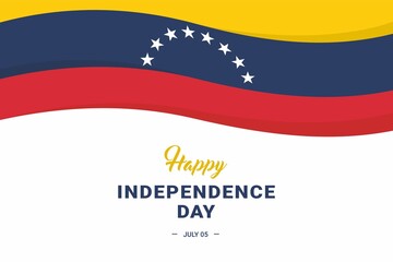 Venezuela Independence Day. Vector Illustration. The illustration is suitable for banners, flyers, stickers, cards, etc.