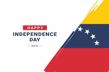Venezuela Independence Day. Vector Illustration. The illustration is suitable for banners, flyers, stickers, cards, etc.