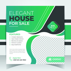 Find your Real Estate Social Media Post Template, square banner, Editable Post house sale, and home rent advertising geometric modern Business elegant Promotion template design. 
