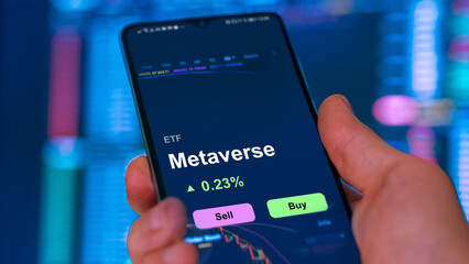 Invest in ETF metaverse, an investor buys or sells an etf fund.