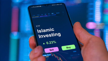 Invest in ETF islamic investing, an investor buys or sells an etf fund.