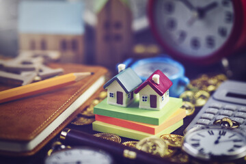 Fototapeta premium 住宅ローン ビジネスイメージ