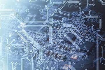 Classic abstract close up mother board background