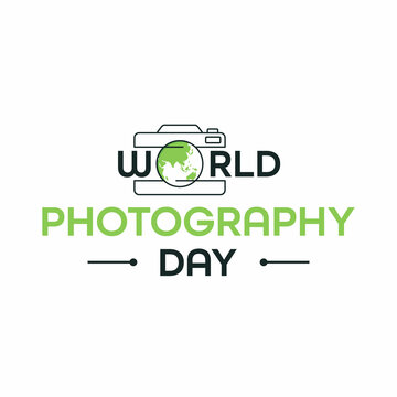 Letter for World Photography Day with World Map