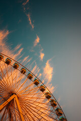 Ferris wheel fair attraction at Badajoz fair
