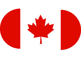 Fototapeta na wymiar Happy Canada Day, Independence Freedom national patriotism celebration flat style Icon Shape