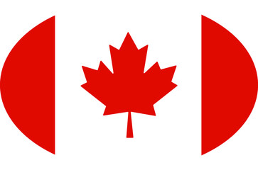 Fototapeta na wymiar Happy Canada Day, Independence Freedom national patriotism celebration flat style Icon Shape