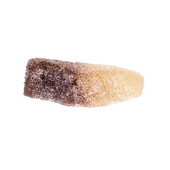 Soft drink jelly isolated on white background