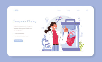 Biotechnology concept. Cellular and biomolecular processes research