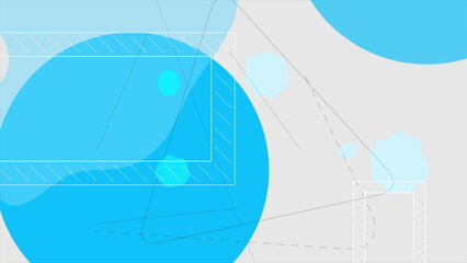 Grey and blue geometric minimal background