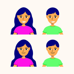 set of couple avatar