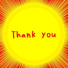 Words of gratitude. A token of gratitude. A sticker with the inscription - thank you. International Day - Thank you. January 11.