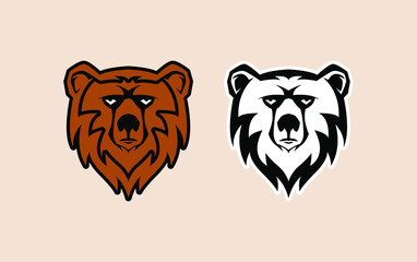 bear head illustration