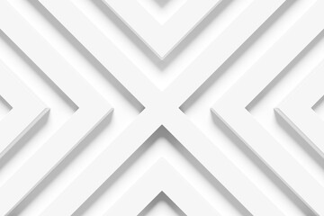 3d illustration of a white  abstract   background with geometric  lines.  Modern graphic texture. Geometric pattern.