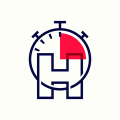 Speed Alphabet H Logo