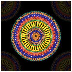 New Attractive Colorful Mandala Design