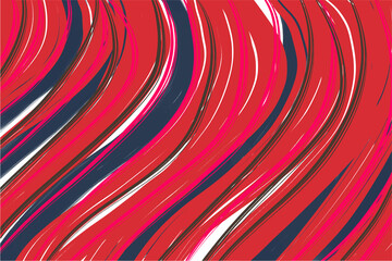 Acrylic background in red and blue colors, with pronounced strokes on a white canvas