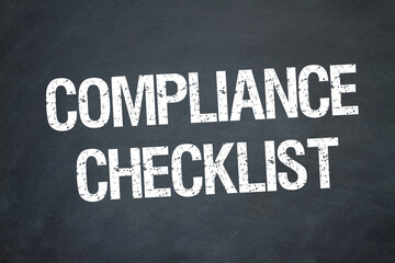Compliance checklist