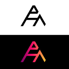 letter logo for typography logo design.