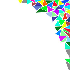 mosaic from triangles gorgeous colors