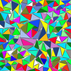 mosaic from triangles gorgeous colors