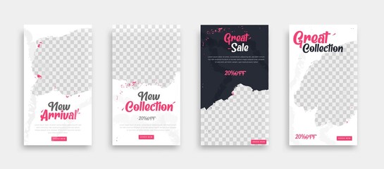 sosial media post story template design