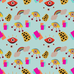 Abstract vector ilustration seamless patern.Great for textile,fabric,wrapping paper,and any print.