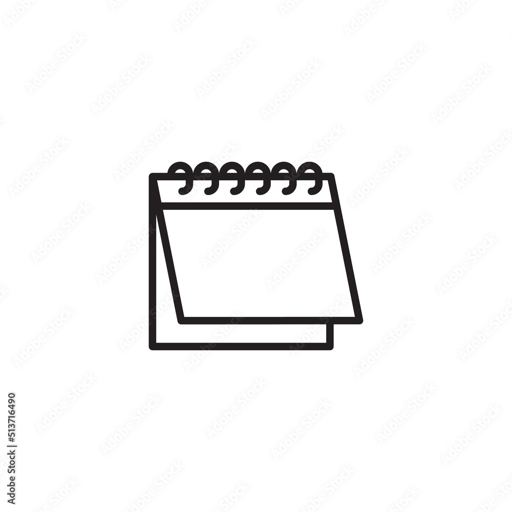 Aufkleber calendar line icon. linear style sign for mobile concept and web design. outline vector icon. symbol