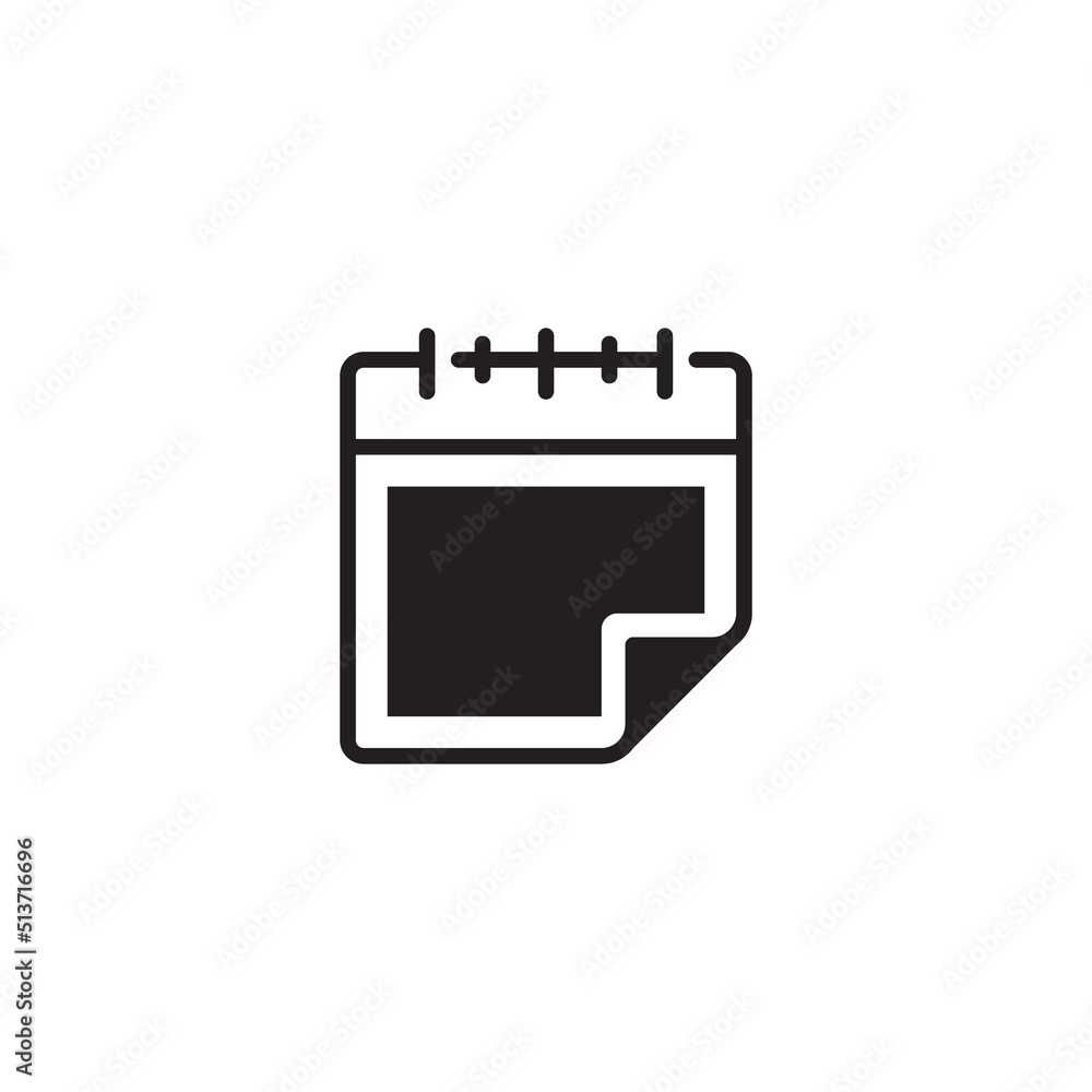 Poster calendar line icon. linear style sign for mobile concept and web design. outline vector icon. symbol