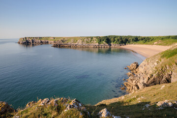 Barafundle Bay on the Pembrokeshire coast in Wales