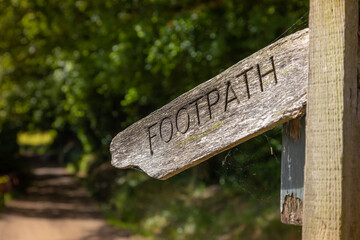 footpath sign