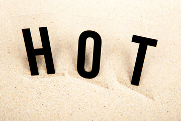 image of hot text sand background 