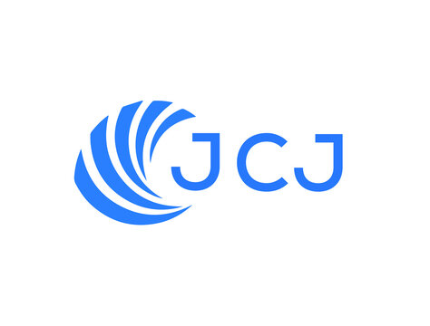 JCJ Flat accounting logo design on white background. JCJ creative initials Growth graph letter logo concept. JCJ business finance logo design.
