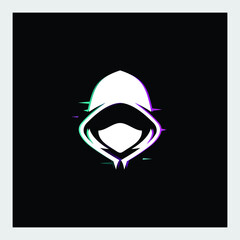 hacker character creative logo design © adi