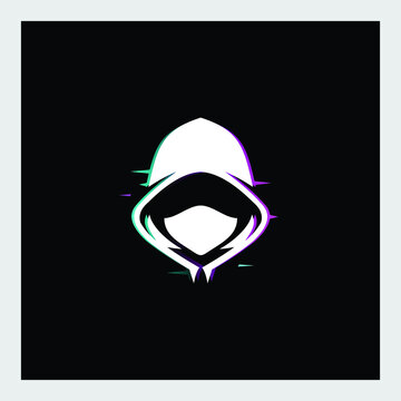 hacker character creative logo design