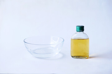  antiseptic liquid on white background with copy space 