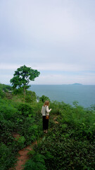 A girl in Thailand nature