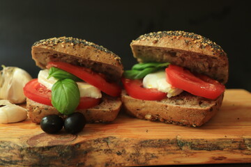 Italian Caprese sandwiches